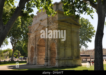 L'Arc de Triomphe d'Orange. Banque D'Images