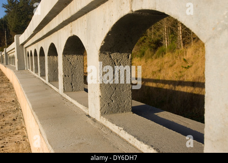 Rocky Creek Bridge, Lincoln County, Oregon Banque D'Images