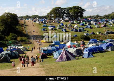 Camp Bestival , été fête familiale dans le parc du château de Lulworth , dans le Dorset England UK Banque D'Images