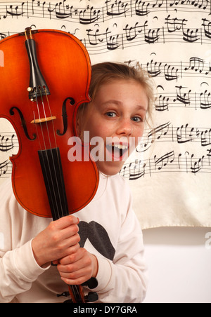 Venez découvrir le monde de la musique pour enfants Banque D'Images