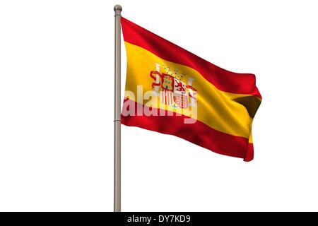 Drapeau national espagne générés numériquement Banque D'Images