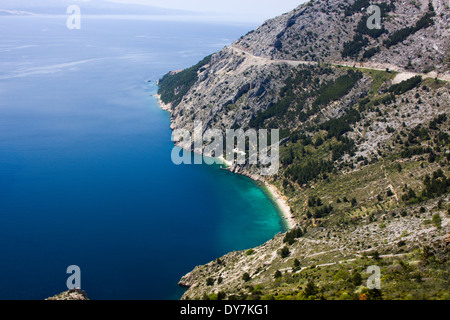 Plage Près de Brela Croatie Vrulja Riviera Makarska Banque D'Images