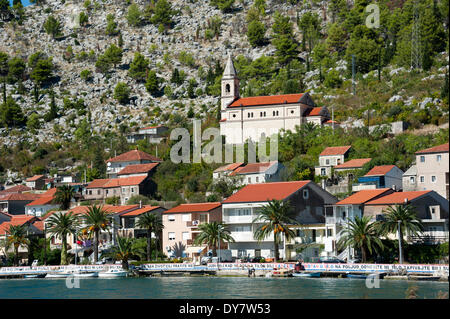 Neretva à Komin, Dubrovnik-Neretva County, Croatie Banque D'Images