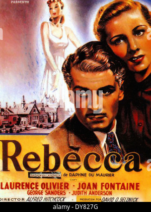 Rebecca - Affiche - film réalisé par Alfred Hitchcock - United Artists - 1940 Banque D'Images