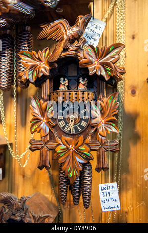 Cuckoo Clock pour la vente, Rothenburg, Allemagne Banque D'Images