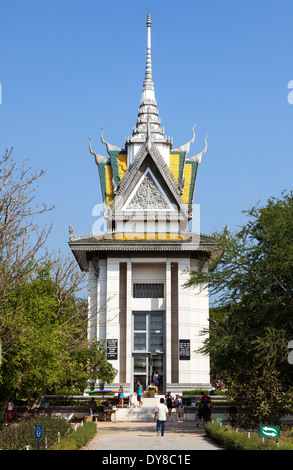 Ces champs de la mort ( ) Site du Mémorial de Choeung Ek à Phnom Penh, Cambodge Banque D'Images