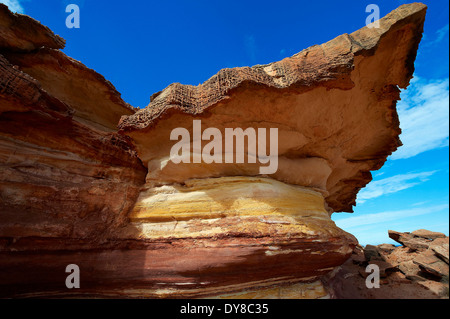 L'Australie, falaise, rock, Kalbarri, parc national, l'ouest de l'Australie, falaise, formation Banque D'Images