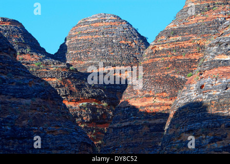 L'Australie, falaise, Bungle Bungle, rock, le parc national de Purnululu,, l'ouest de l'Australie, falaise, ronde, formation Banque D'Images