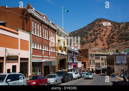 USA, Arizona, Bisbee, ancienne ville minière. Banque D'Images