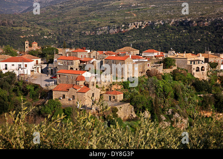 Oitylo, l'un des plus beaux villages de la région de Mani, Laconie, Péloponnèse, Grèce. Banque D'Images