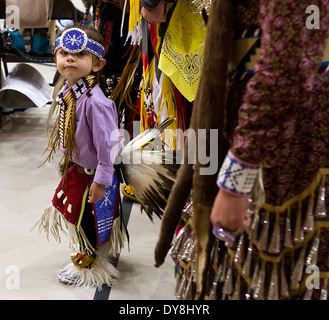 Participant dans le powwow annuel tenu à Big Spring, Texas. Banque D'Images