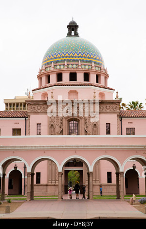 USA, Arizona, Tucson, Pima County Courthouse, construit en 1929. Banque D'Images