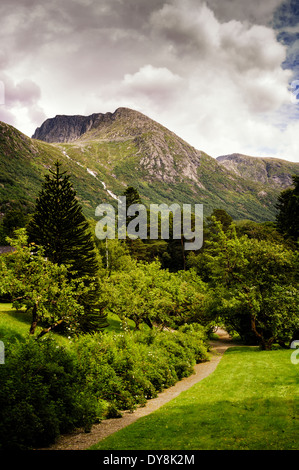 Le jardin de Baroniet Rosendal, en Norvège. Banque D'Images