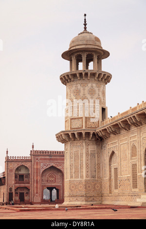 L'Inde, Uttar Pradesh, Agra, Itimad ud Daulah Mausolée (Baby Taj) Banque D'Images