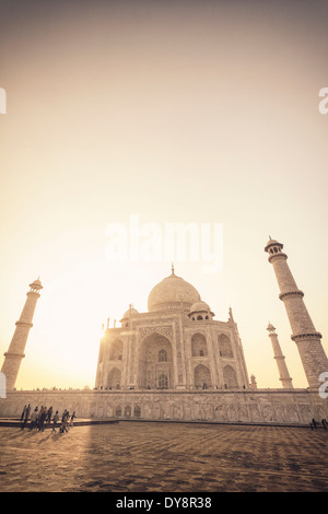 L'Inde, Uttar Pradesh, Agra, Taj Mahal (UNESCO site) Banque D'Images