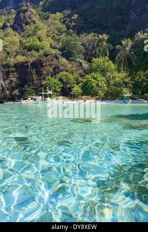 Philippines, Palawan, El Nido, Matinloc Hidden Lagoon Island, Banque D'Images