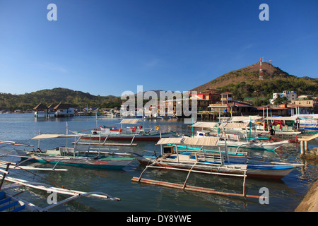 Philippines, Palawan, l'Île Coron, Coron Town Banque D'Images