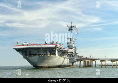 USA, United States, Amérique, Texas, Corpus Christi, USS Lexington, musée, porte-avions, navire, militaire Banque D'Images