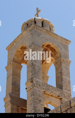 Vue de Saint Elias Clocher de l'Église dans la région de Batroun, Liban Banque D'Images