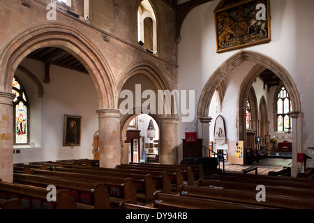 Royaume-uni, Angleterre, l'East Sussex, le seigle, l'intérieur de l'église St Mary Banque D'Images