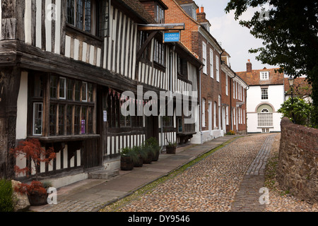 Royaume-uni, Angleterre, East Sussex, seigle, West Street, St Anthony's Tudor colombages Banque D'Images