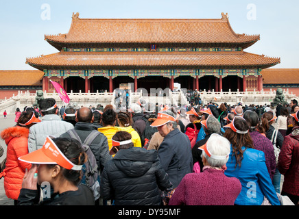 Salle de l'harmonie suprême (Taihedian) dans la Cité Interdite, Pékin, Chine Banque D'Images