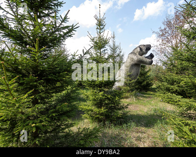 Wild Animal Park Germendorf, Brandebourg, Allemagne Banque D'Images