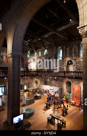 Royaume-uni, Angleterre, Norwich, Norfolk, Donjon intérieur Banque D'Images