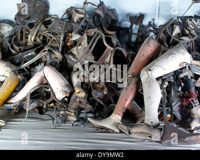 Camp de concentration Auschwitz Birkenau, Lesser Poland, Pologne Banque D'Images