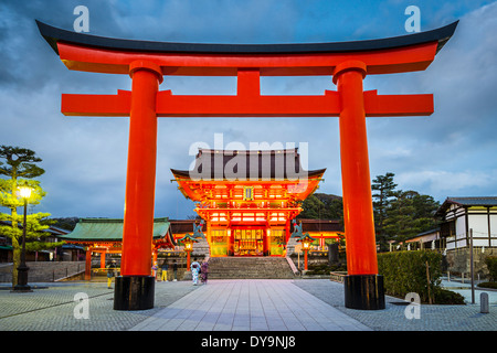 Fushimi Inari Taisha à Kyoto, au Japon. Banque D'Images