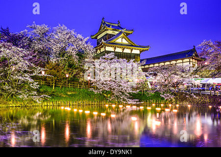 Château de Koriyama à Nara, au Japon. Banque D'Images