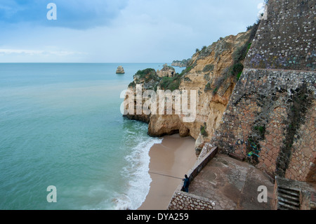 Praia da Dona Ana, Lagos Banque D'Images