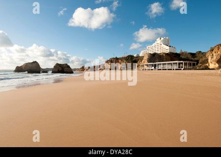 Praia da Rocha à l'Algarve Portugal Banque D'Images