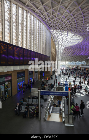 La gare de King's Cross à Londres, Angleterre Banque D'Images