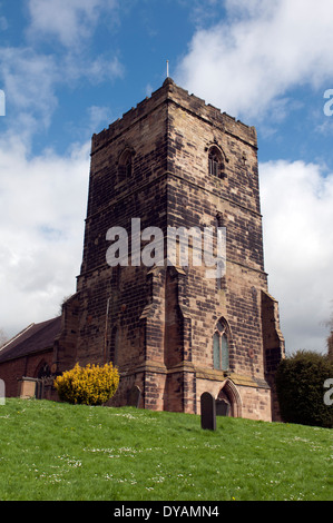 L'église Saint Augustin, Dodderhill, Droitwich Spa, Worcestershire, Angleterre, RU Banque D'Images