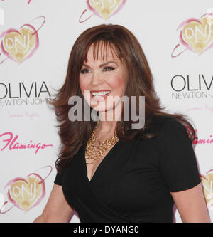 Las Vegas, Nevada, USA. Apr 11, 2014. Marie Osmond assiste à la soirée d'ouverture de Olivia Newton John's ''Summer Nights'' encore de résidence au Flamingo Las Vegas le 11 avril 2014, Las Vegas, Nevada Crédit : Marcel Thomas/ZUMAPRESS.com/Alamy Live News Banque D'Images