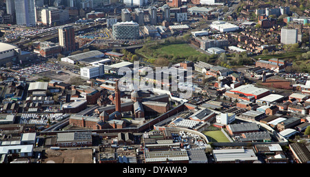 Vue aérienne de la prison de Manchester mieux connu sous le nom de Strangeways Prison ou prison Banque D'Images