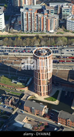 Vue aérienne de la maison de bougies à Leeds Banque D'Images