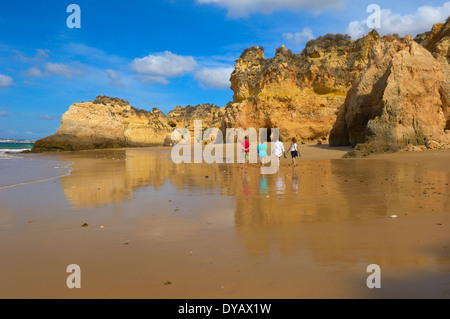 Plage de Tres Irmaos, Portimao, Alvor, Praia dos Tres Irmaos, Algarve, Portugal, Europe Banque D'Images