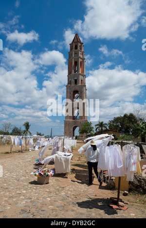 La Manaca Iznaga Tower. Iznaga, Cuba. Banque D'Images