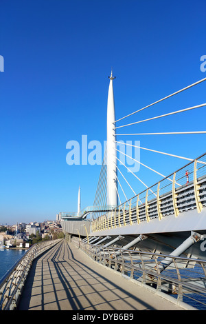 Pont de métro dans la corne à Istanbul Banque D'Images