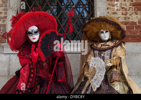 Carnaval de Venise, 2014 participants Banque D'Images