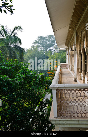 Usha kiran palace guest house du palais jai vilas,à l'origine propriété de luxe taj usha kiran Palace hotel, le Madhya Pradesh, Inde centrale Banque D'Images