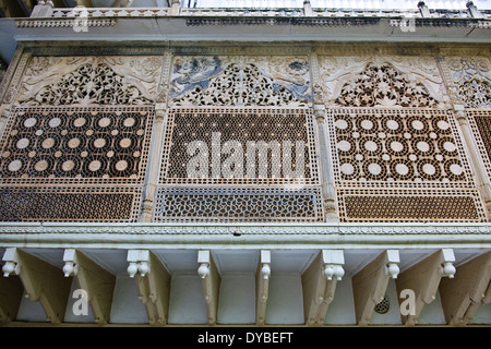 Usha Kiran Palace Guest House de l'Ima Villas Palace Taj,à l'origine Propriété de luxe Hôtel,Gwalior Madhya Pradesh, Inde centrale Banque D'Images