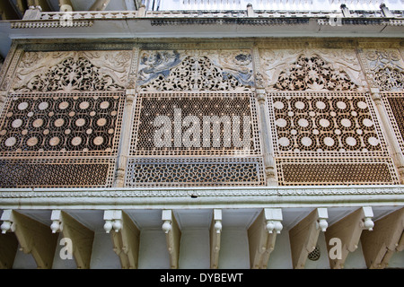 Usha Kiran Palace Guest House de l'Ima Villas Palace Taj,à l'origine Propriété de luxe Hôtel,Gwalior Madhya Pradesh, Inde centrale Banque D'Images