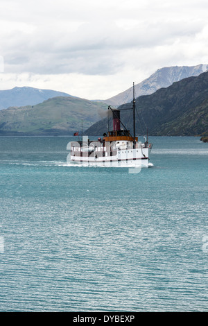 Le Queenstown, TSS Earnslaw Banque D'Images