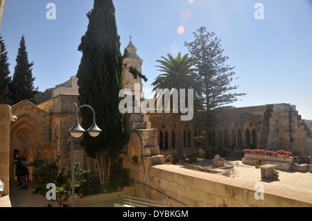Église de la Pater Noster ou sanctuaire de l'Eleona, Jérusalem, Israël Banque D'Images