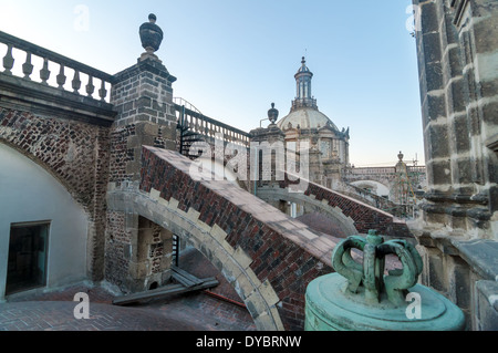 Le toit de la cathédrale de Mexico Banque D'Images