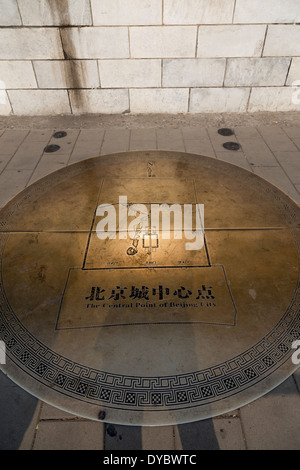 Asie Chine Beijing Architecture Chinise le point central de la colline de JIngshan de Beijing Banque D'Images