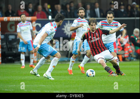 Milan, Italie. 13 avr, 2014. Poli (Milan) au cours de la série Amatch entre Milan vs Catane, le 13 avril 2014. Credit : Adamo Di Loreto/NurPhoto ZUMAPRESS.com/Alamy/Live News Banque D'Images